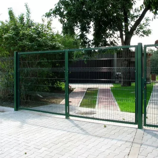 Ворота розпашні для парканів ø4+4 мм